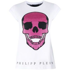 Philipp Plein Swarovski Skull T-shirt